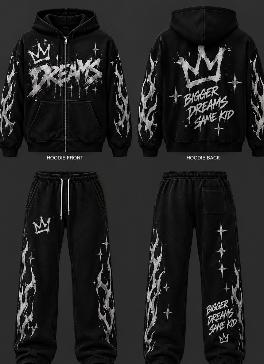 dreams sweatsuits  men and girls