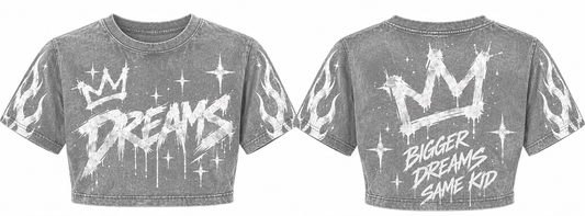 Dreams girls crop tee